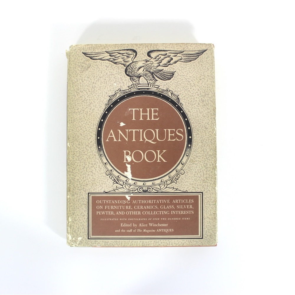 1950 The Antiques Book Hardcover Hard Cover, Gift for Art Design Decor Lover